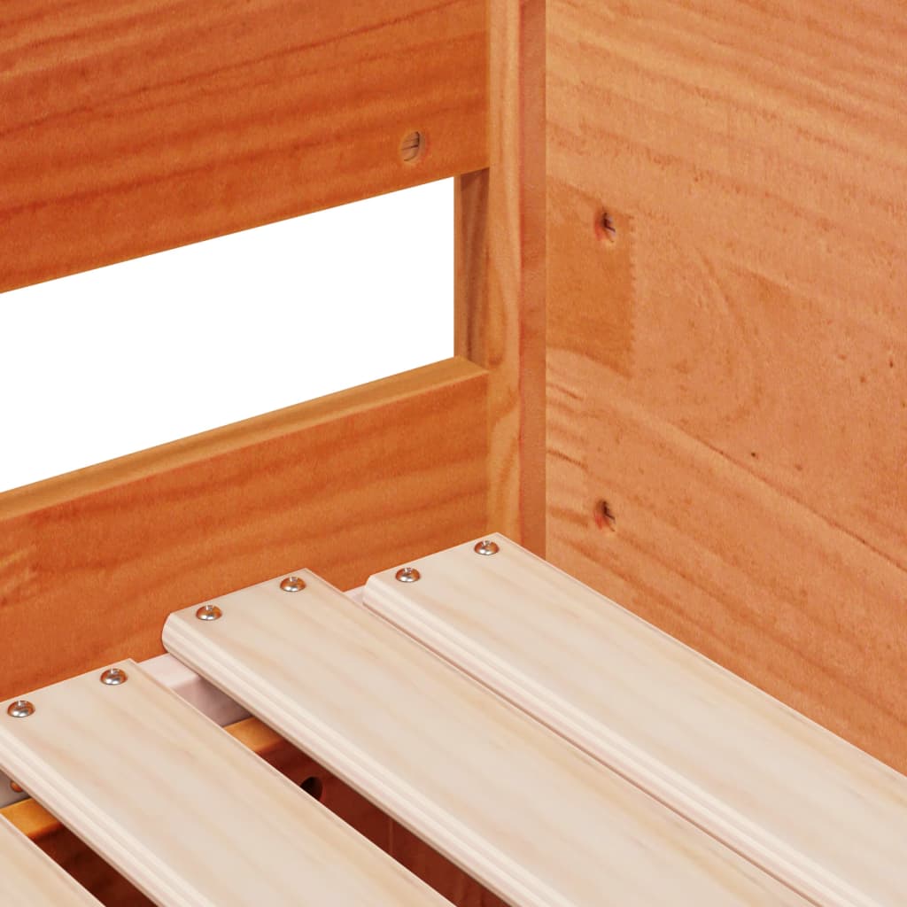 Καναπές Κρεβάτι Συρόμενος Χωρίς Στρώμα 90x190 εκ. Μασίφ Ξύλο - Pakobazaar