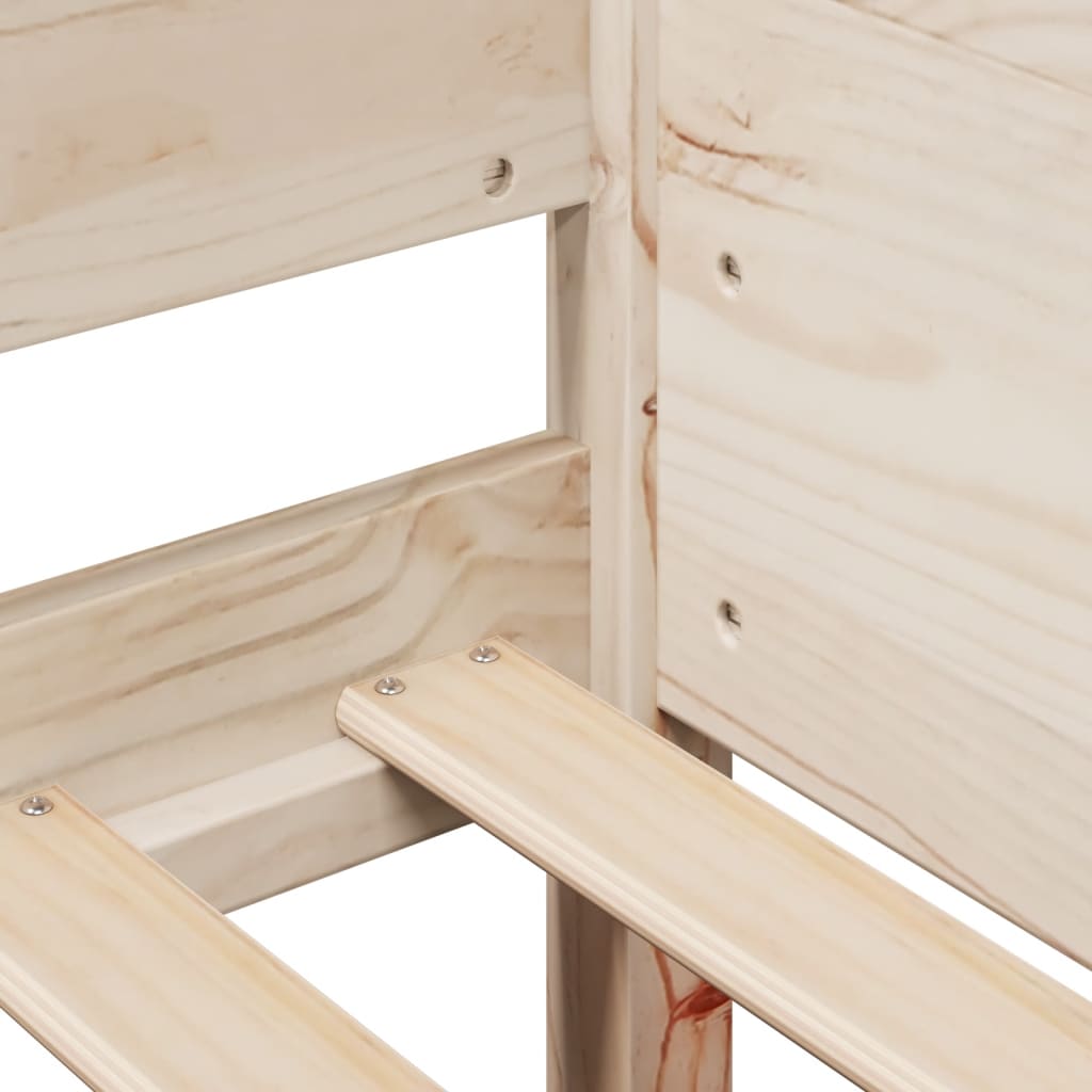 Σκελετός Κρεβατιού Χωρίς Στρώμα 90x190 εκ Μασίφ Ξύλο Πεύκου