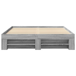 Πλαίσιο Κρεβατιού Γκρι Sonoma 150x200 εκ. Επεξεργασμένο Ξύλο