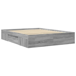 Πλαίσιο Κρεβατιού Γκρι Sonoma 150x200 εκ. Επεξεργασμένο Ξύλο