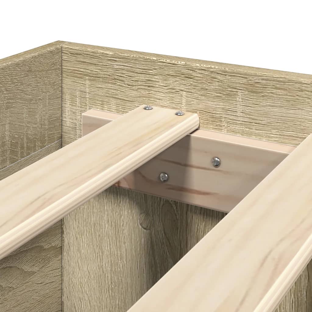 Πλαίσιο Κρεβατιού Χωρ. Στρώμα Sonoma Δρυς 140x200εκ. Επ. Ξύλο