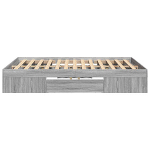 Πλαίσιο Κρεβατιού Γκρι Sonoma 120x200 εκ. Επεξεργασμένο Ξύλο
