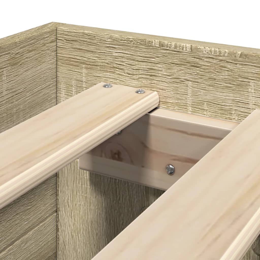 Πλαίσιο Κρεβατιού Χωρ. Στρώμα Sonoma Δρυς 100x200εκ Επ. Ξύλο