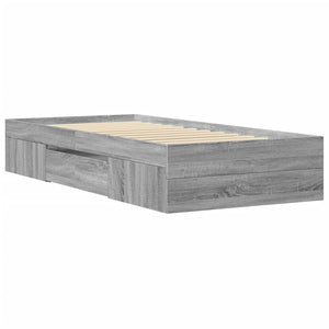 Πλαίσιο Κρεβατιού Γκρι Sonoma 100x200 εκ. Επεξεργασμένο Ξύλο
