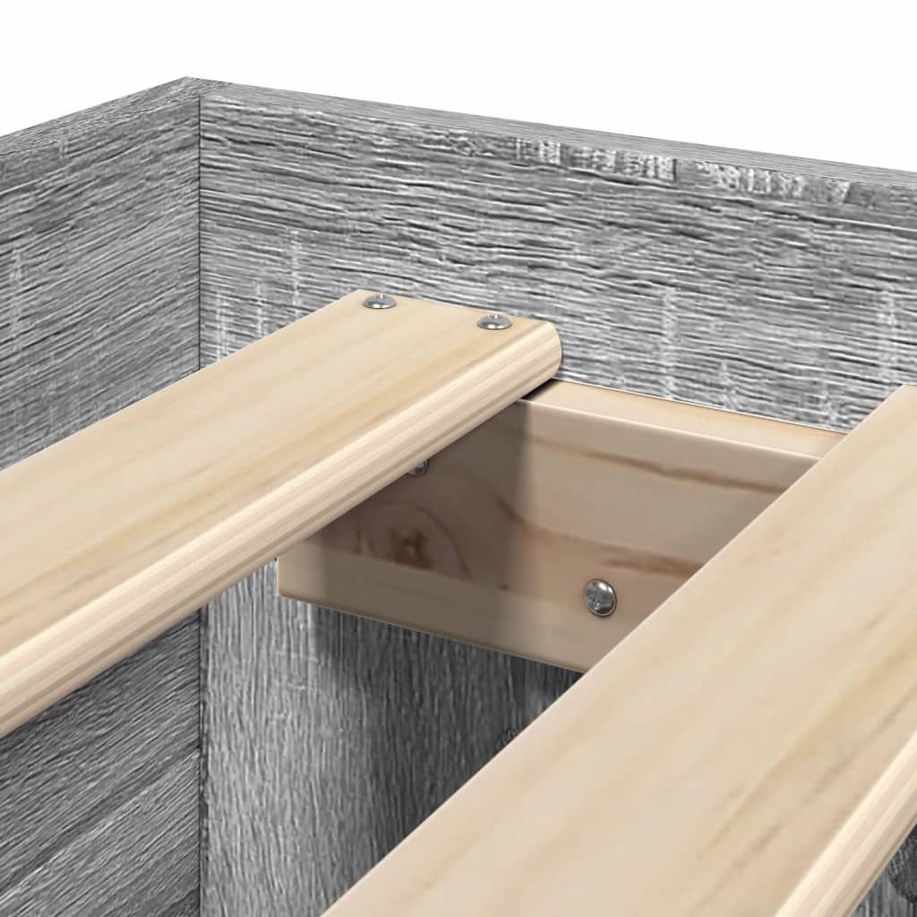 Πλαίσιο Κρεβατιού Γκρι Sonoma 100x200 εκ. Επεξεργασμένο Ξύλο