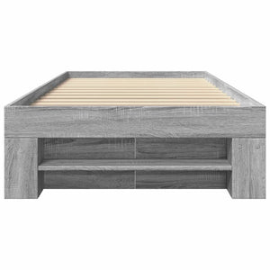 Πλαίσιο Κρεβατιού Γκρι Sonoma 75x190 εκ. Επεξεργασμένο Ξύλο