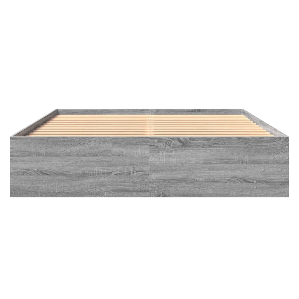 Πλαίσιο Κρεβατιού Γκρι Sonoma 150x200 εκ. Επεξεργασμένο Ξύλο