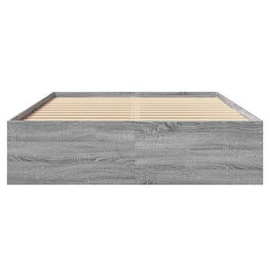 Πλαίσιο Κρεβατιού Γκρι Sonoma 140x200 εκ. Επεξεργασμένο Ξύλο
