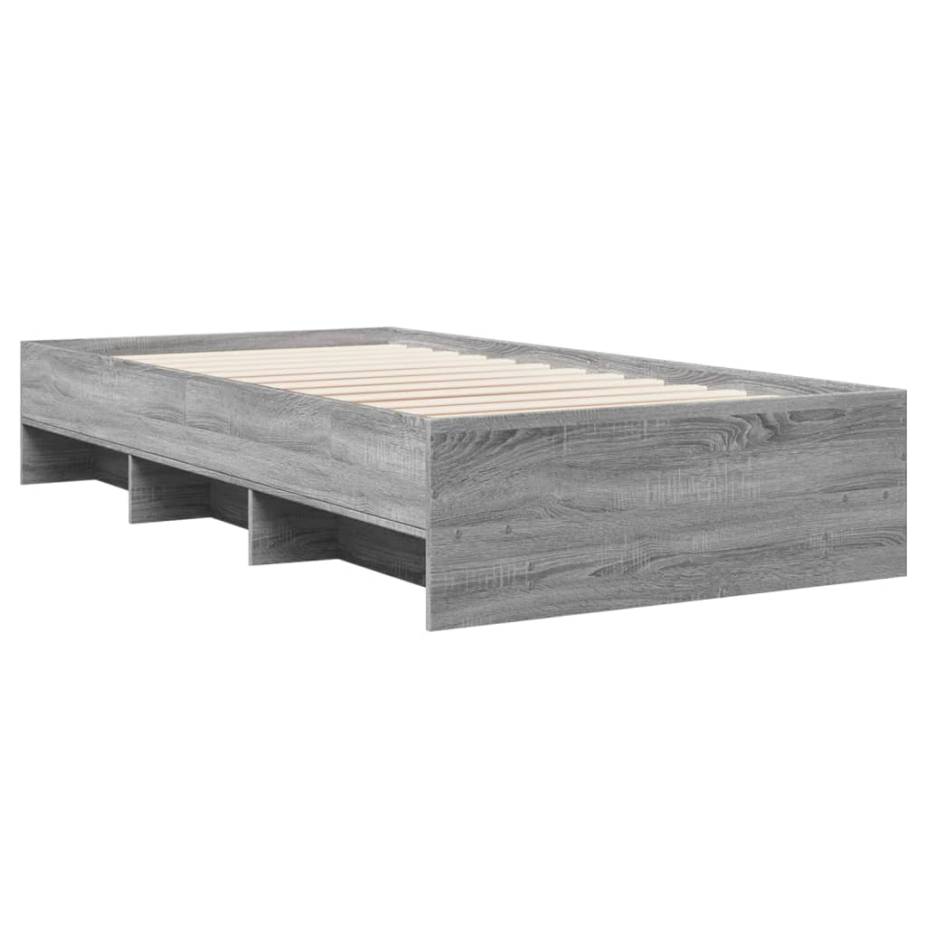 Πλαίσιο Κρεβατιού Γκρι Sonoma 100x200 εκ. Επεξεργασμένο Ξύλο