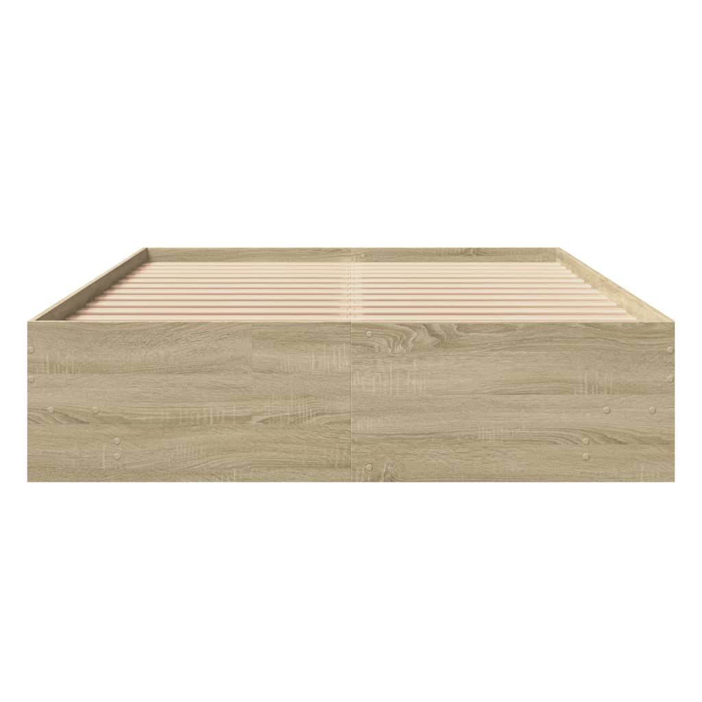 Πλαίσιο Κρεβατιού Χωρ. Στρώμα Sonoma Δρυς 140x190εκ. Επ. Ξύλο