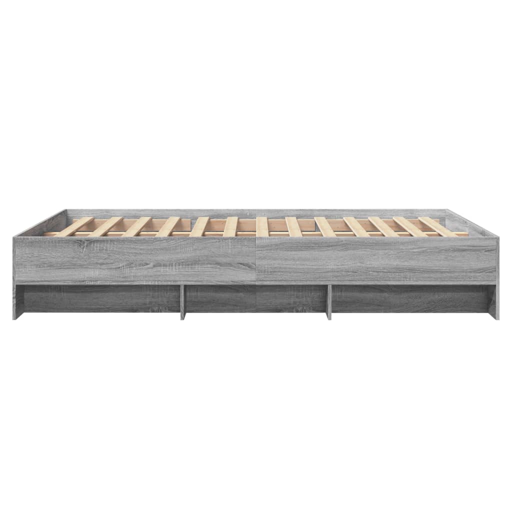 Πλαίσιο Κρεβατιού Γκρι Sonoma 135x190 εκ. Επεξεργασμένο Ξύλο
