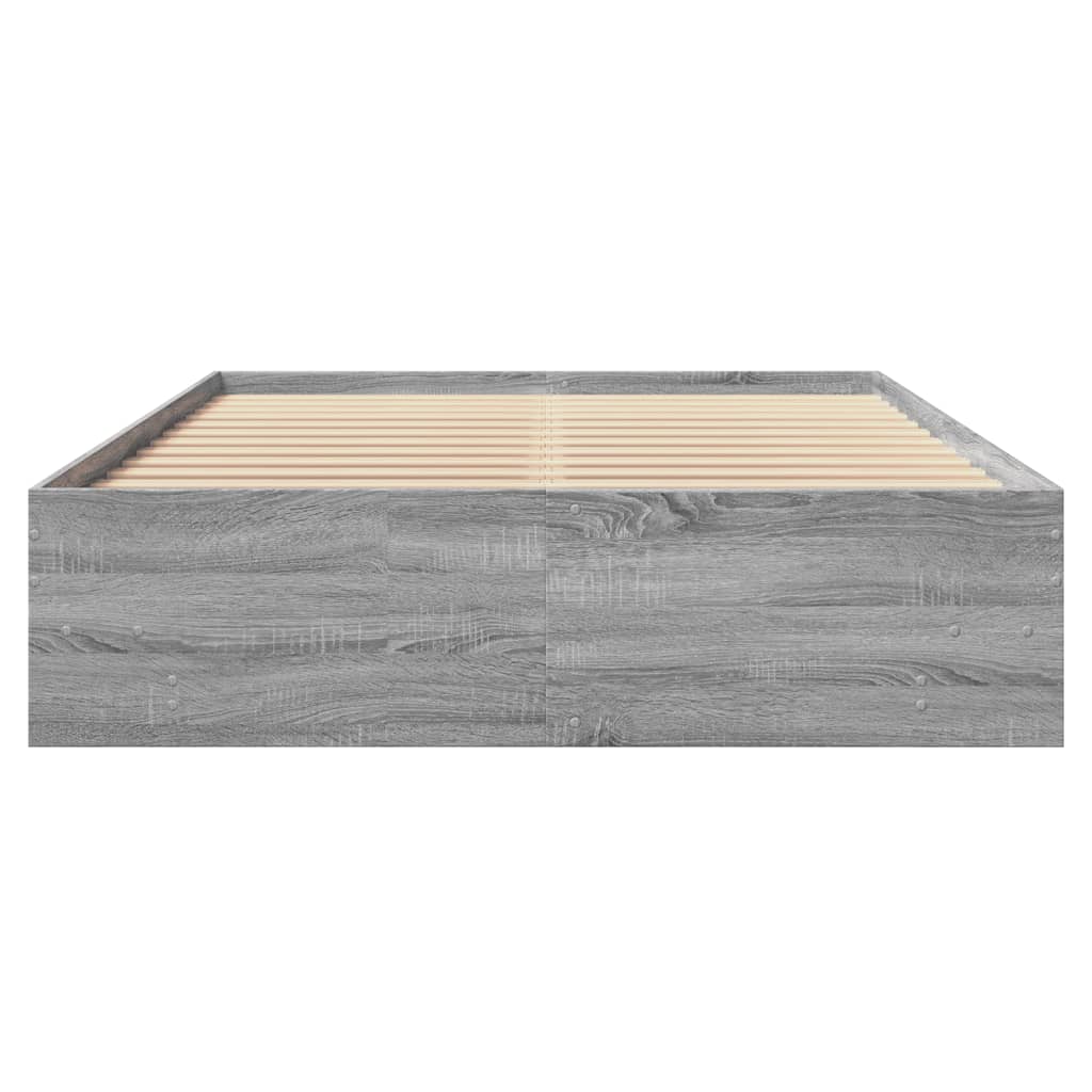 Πλαίσιο Κρεβατιού Γκρι Sonoma 120 x 190 εκ. Επεξεργασμένο Ξύλο