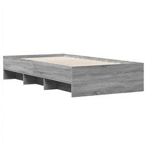 Πλαίσιο Κρεβατιού Γκρι Sonoma 75x190 εκ. Επεξεργασμένο Ξύλο