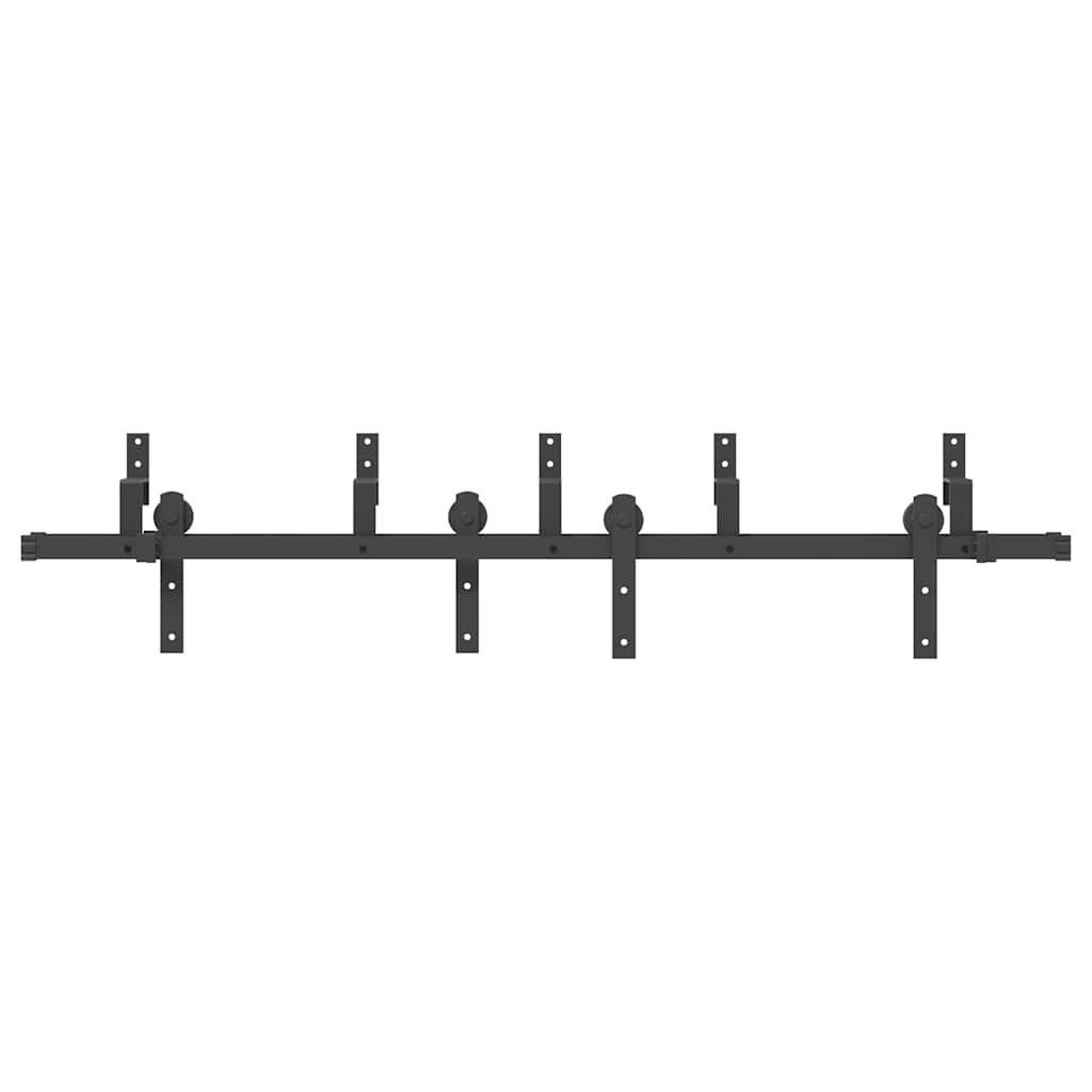 Μηχανισμός Συρόμενης Μεσόπορτας Μαύρος 183 εκ. Ατσάλινος