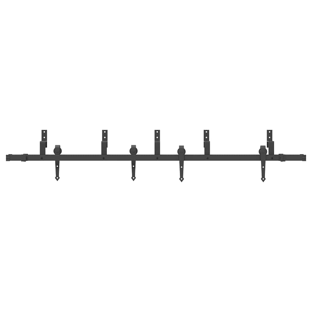 Μηχανισμός Συρόμενης Μεσόπορτας Μαύρος 213,5 εκ. Ατσάλινος