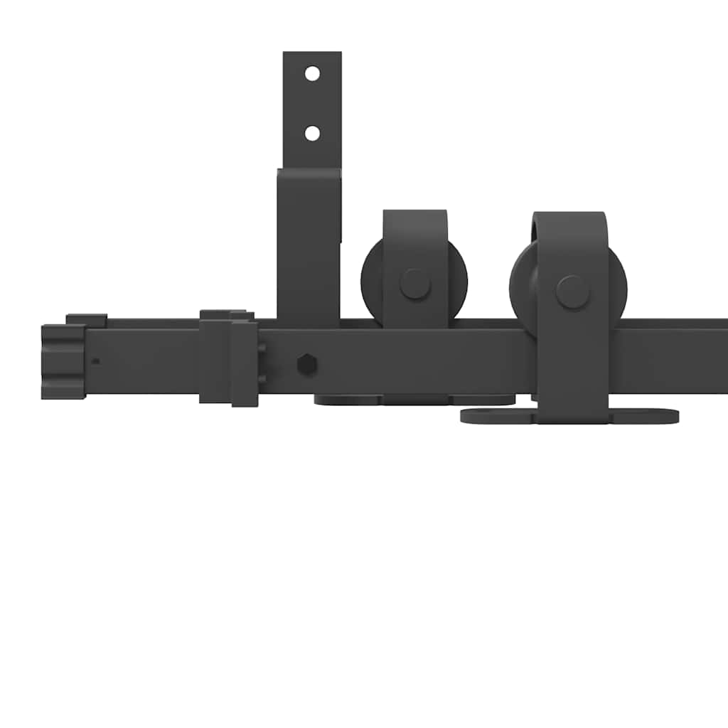 Μηχανισμός Συρόμενης Μεσόπορτας Μαύρος 183 εκ. Ατσάλινος - Pakobazaar