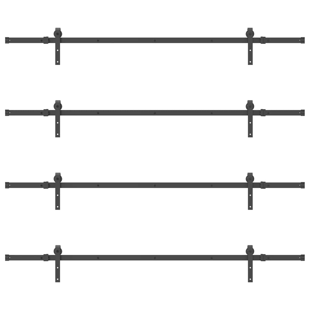 Μηχανισμός Συρόμενης Μεσόπορτας Μαύρος 427 εκ. Ατσάλινος - Pakobazaar