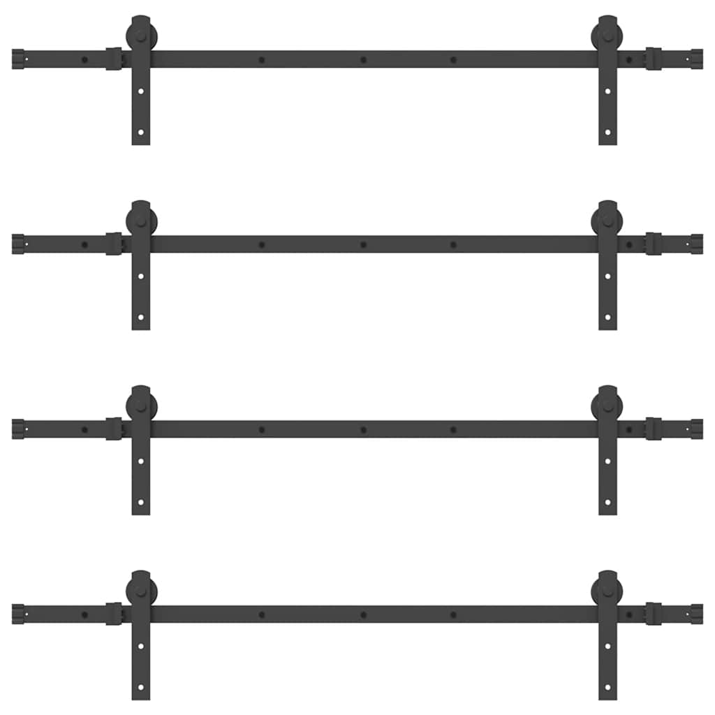 Μηχανισμός Συρόμενης Μεσόπορτας Μαύρος 305 εκ. Ατσάλινος - Pakobazaar