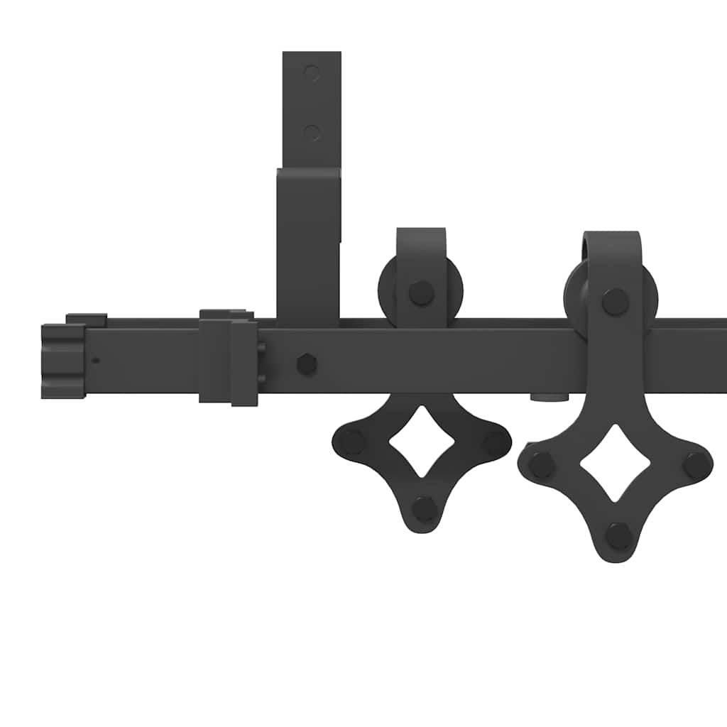 Μηχανισμός Συρόμενης Μεσόπορτας Μαύρος 305 εκ. Ατσάλινος