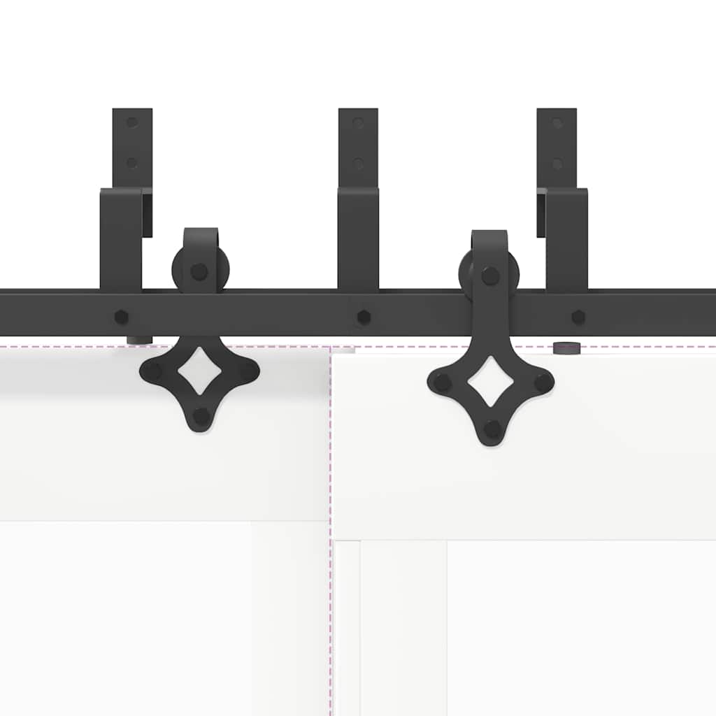 Μηχανισμός Συρόμενης Μεσόπορτας Μαύρος 427 εκ. Ατσάλινος