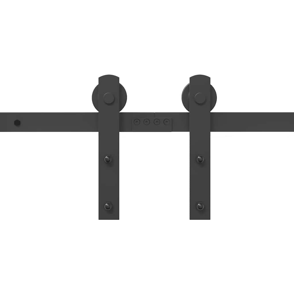 Μηχανισμός Συρόμενης Μεσόπορτας Μαύρος 400 εκ. Ατσάλινος