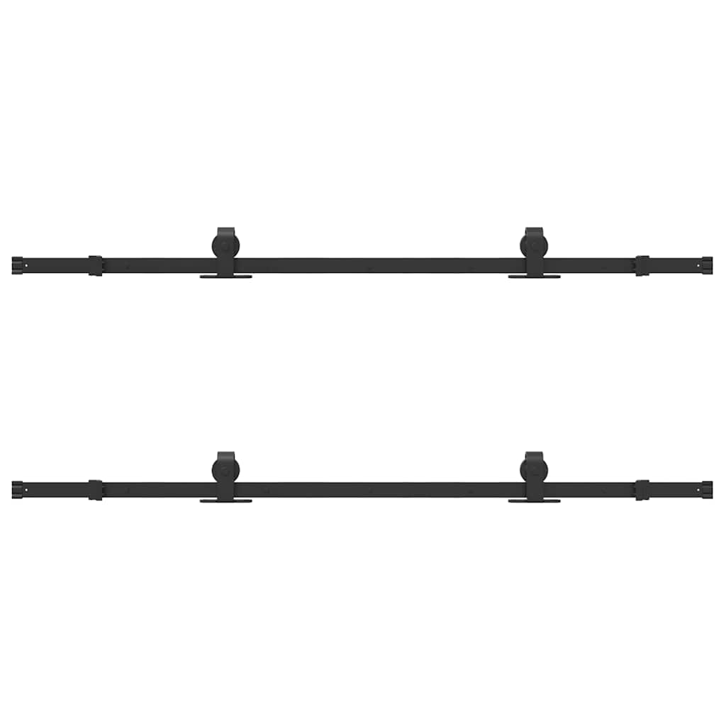 Μηχανισμός Συρόμενης Μεσόπορτας Μαύρος 366 εκ. Ατσάλινος - Pakobazaar