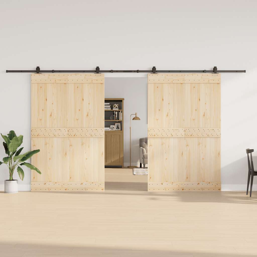 Μηχανισμός Συρόμενης Μεσόπορτας Μαύρος 427 εκ. Ατσάλινος - Pakobazaar