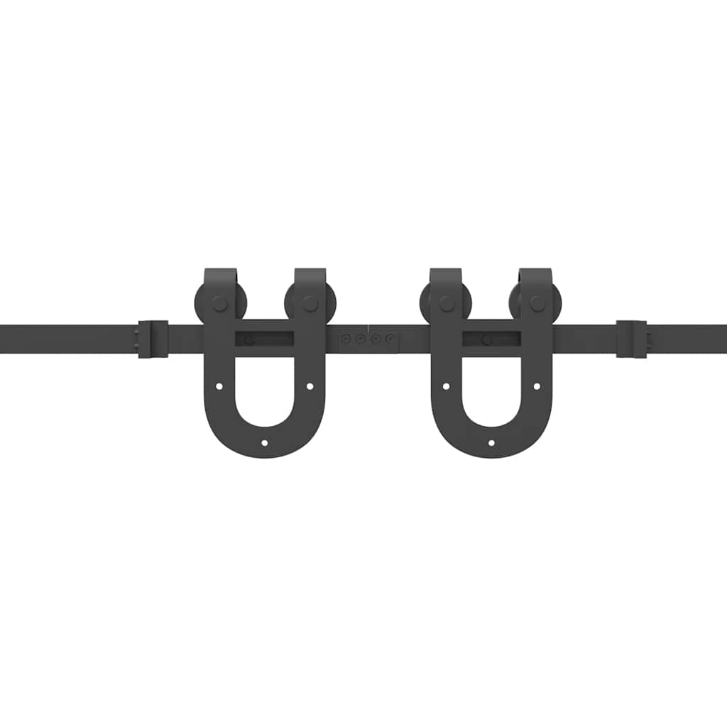 Μηχανισμός Συρόμενης Μεσόπορτας Μαύρος 400 εκ. Ατσάλινος