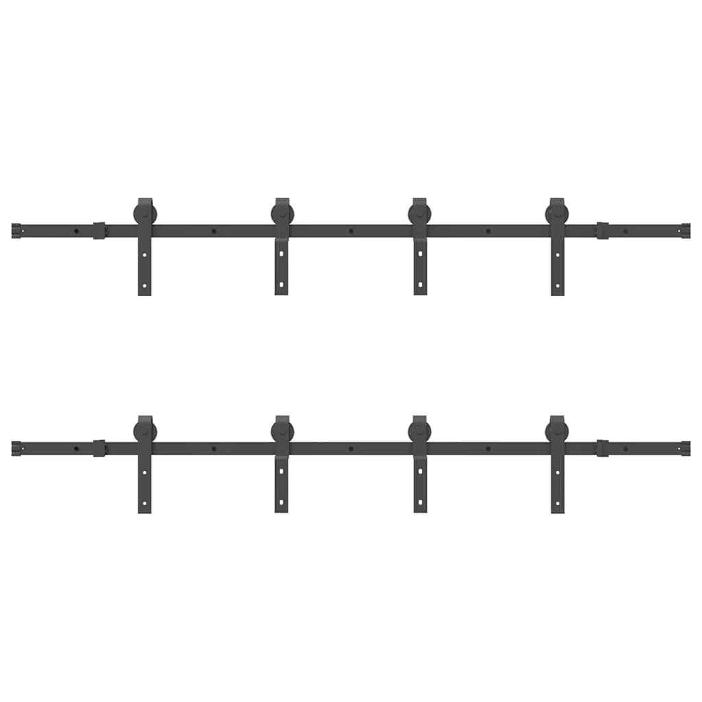 Μηχανισμός Συρόμενης Μεσόπορτας Μαύρος 400 εκ. Ατσάλινος - Pakobazaar