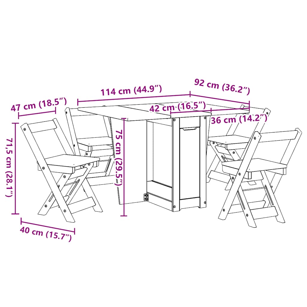 Σετ Τραπεζαρίας Επεκ. 5Τεμ Corona Πτυσ. Καφέ Κεριού Ξύλο Πεύκου