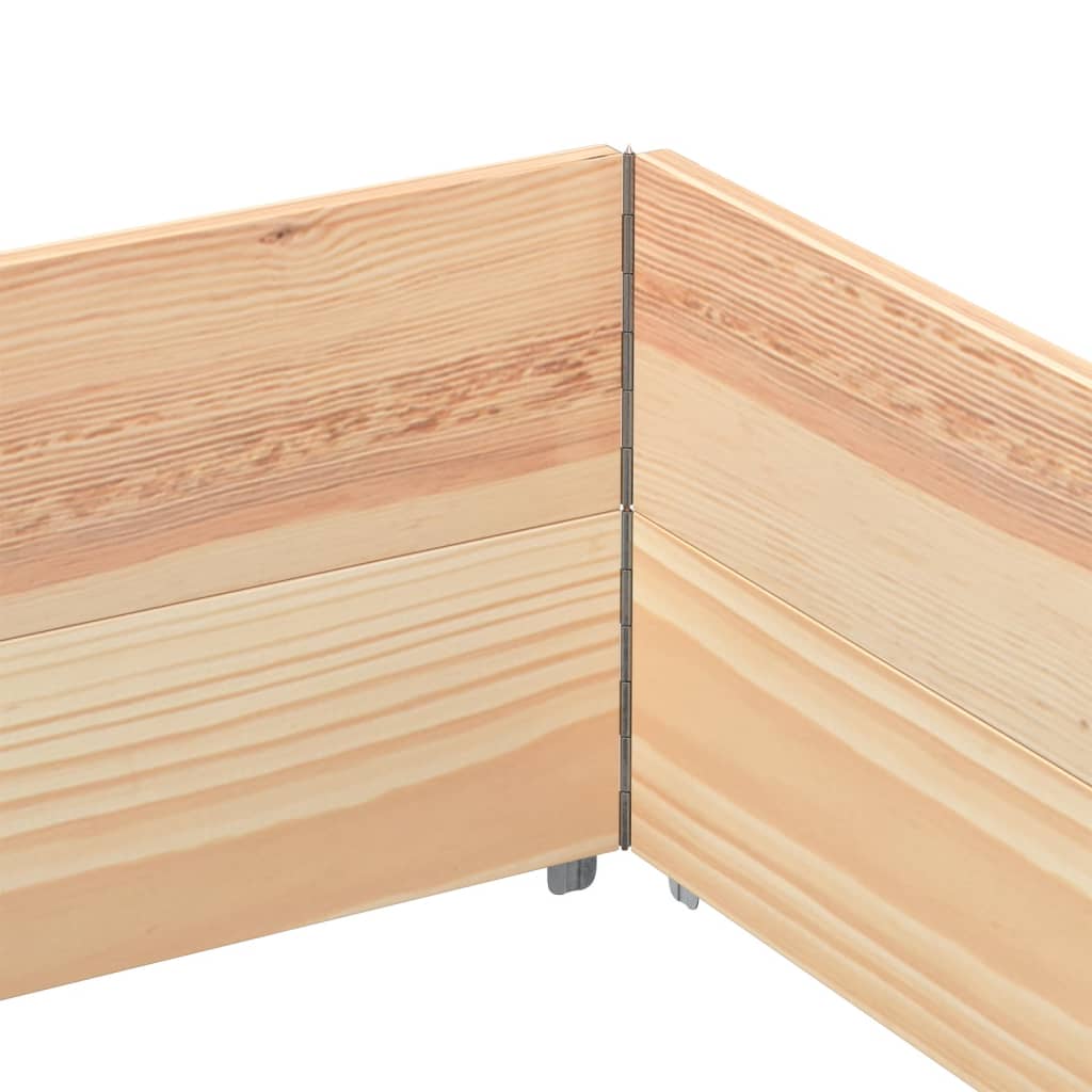 Κολάρα Παλέτας 2 τεμ. 150x100 εκ. από Μασίφ Ξύλο Πεύκου