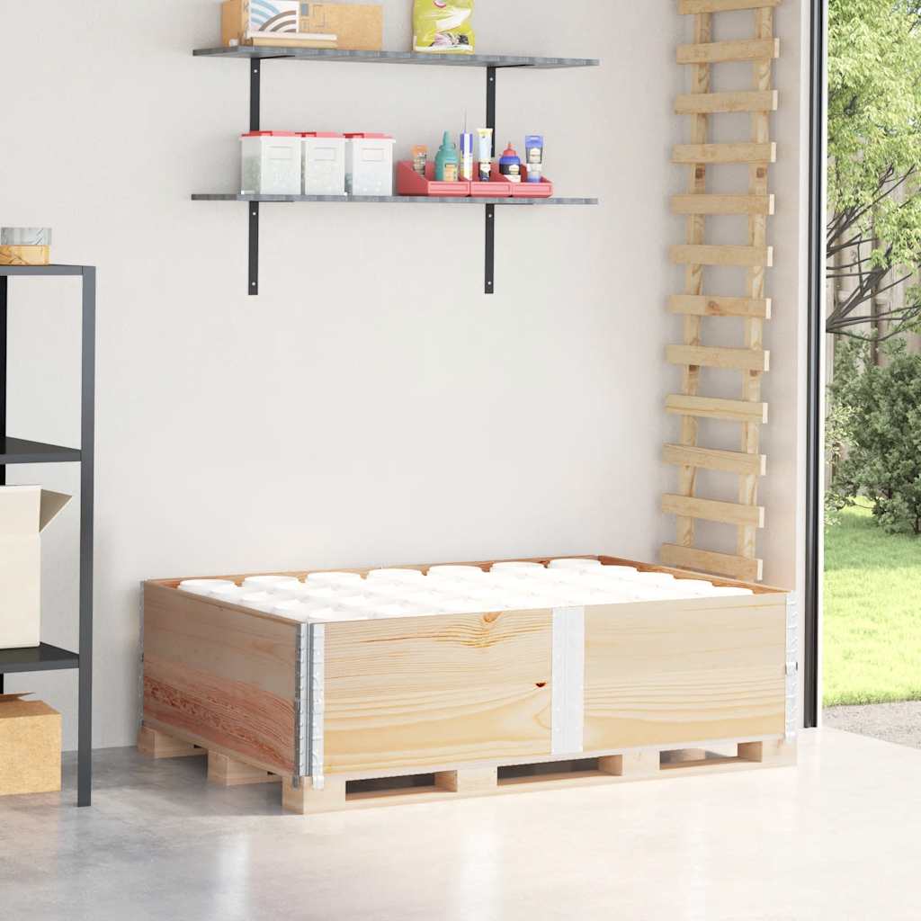 Κολάρα Παλέτας 2 τεμ. 150x100 εκ. από Μασίφ Ξύλο Πεύκου