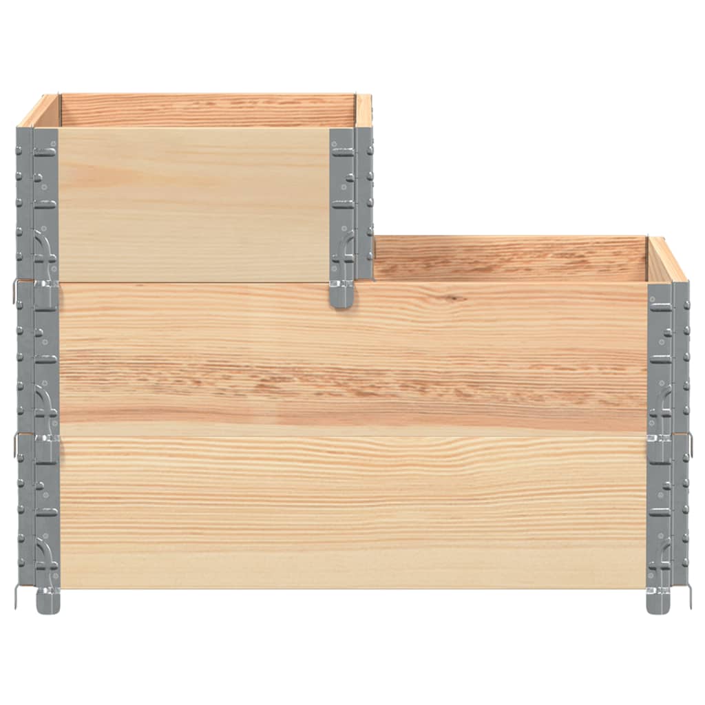 Ζαρντινιέρα Υπερυψωμένη 3 Επιπέδων 120x80 εκ. Μασίφ Ξύλο Πεύκου