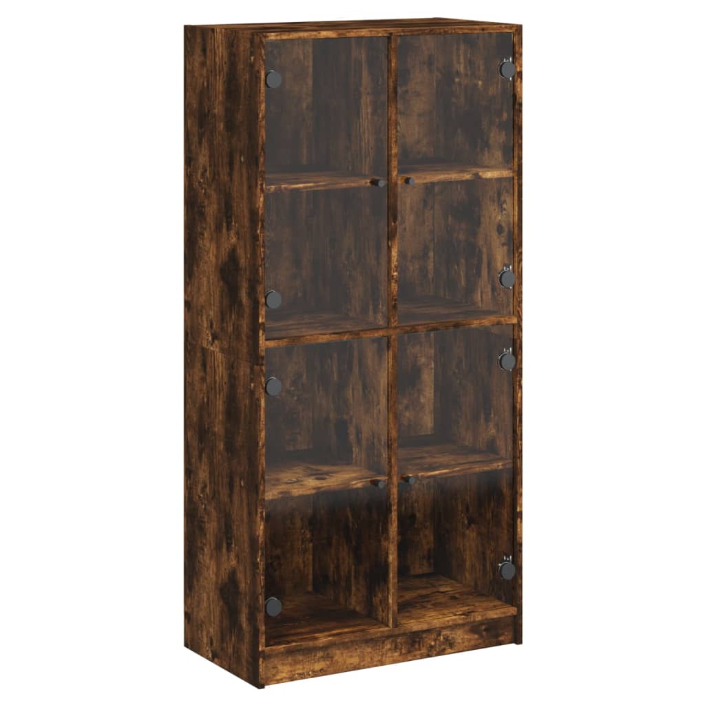 Ντουλάπα με Πόρτες Καπν. Δρυς 68x37x142 εκ. Επεξεργασμένο Ξύλο - Pakobazaar