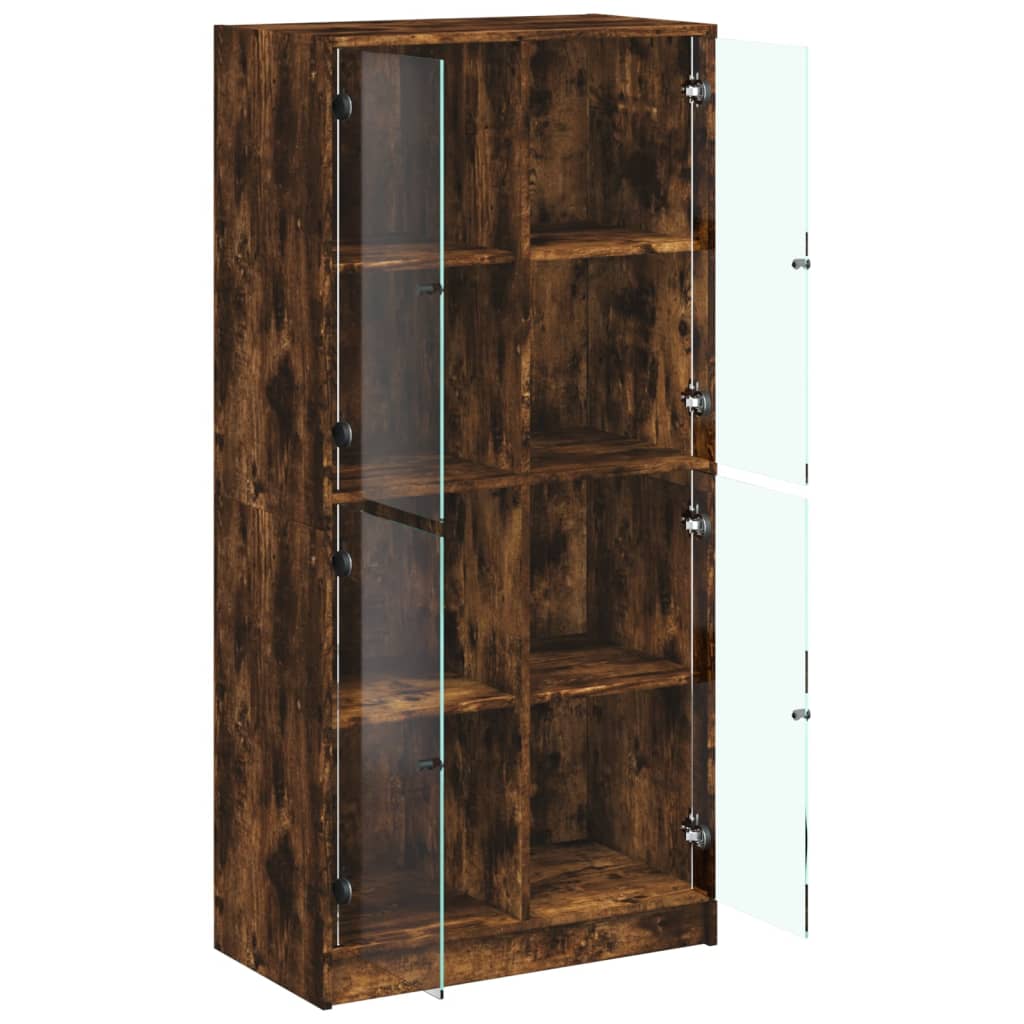 Ντουλάπα με Πόρτες Καπν. Δρυς 68x37x142 εκ. Επεξεργασμένο Ξύλο - Pakobazaar