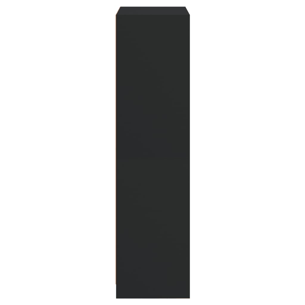 Ντουλάπα με Πόρτες Μαύρο 68x37x142 εκ. Επεξεργασμένο Ξύλο