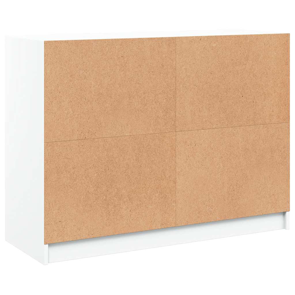 Συρταριέρα Λευκή 102x37x75,5 εκ. από Επεξεργασμένο Ξύλο