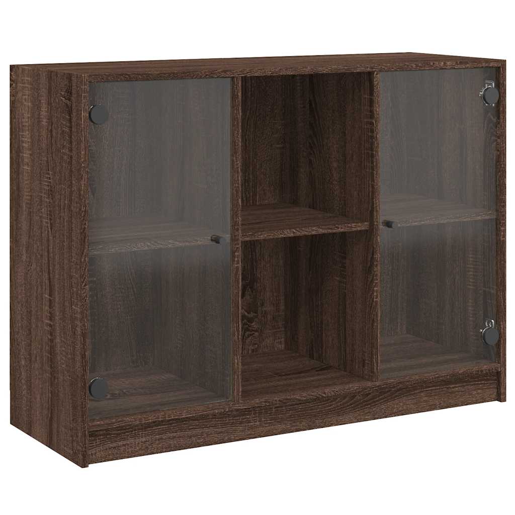 Μπουφές Καφέ Δρυς 102x37x75,5 εκ. Επεξεργασμένο Ξύλο