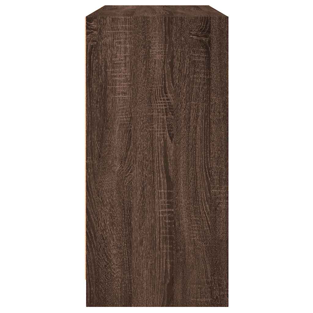 Μπουφές Καφέ Δρυς 102x37x75,5 εκ. Επεξεργασμένο Ξύλο