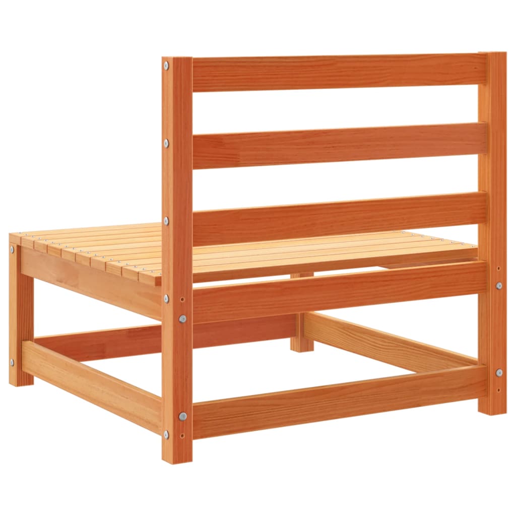 Σαλόνι Κήπου Σετ 5 Τεμαχίων Καφέ Κεριού από Μασίφ Ξύλο Πεύκου - Pakobazaar