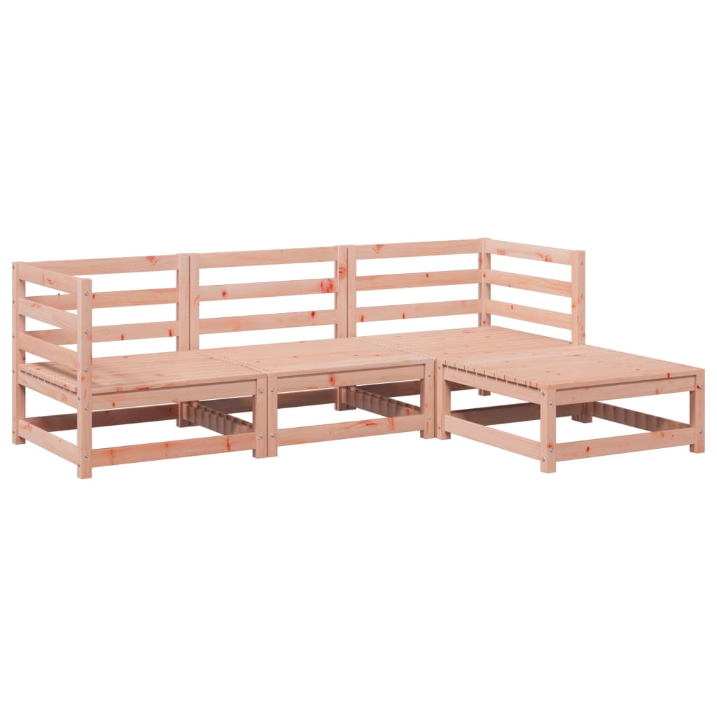 Καναπές Κήπου Σετ 4 Τεμ. Μασίφ Ψευδοτσούγκα Ελάτης - Pakobazaar