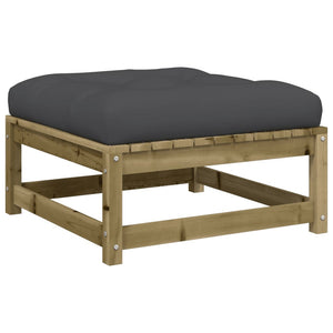 Καναπές Κήπου Σετ 6 τεμ. Εμποτισμένο Ξύλο Πεύκου με Μαξιλάρια