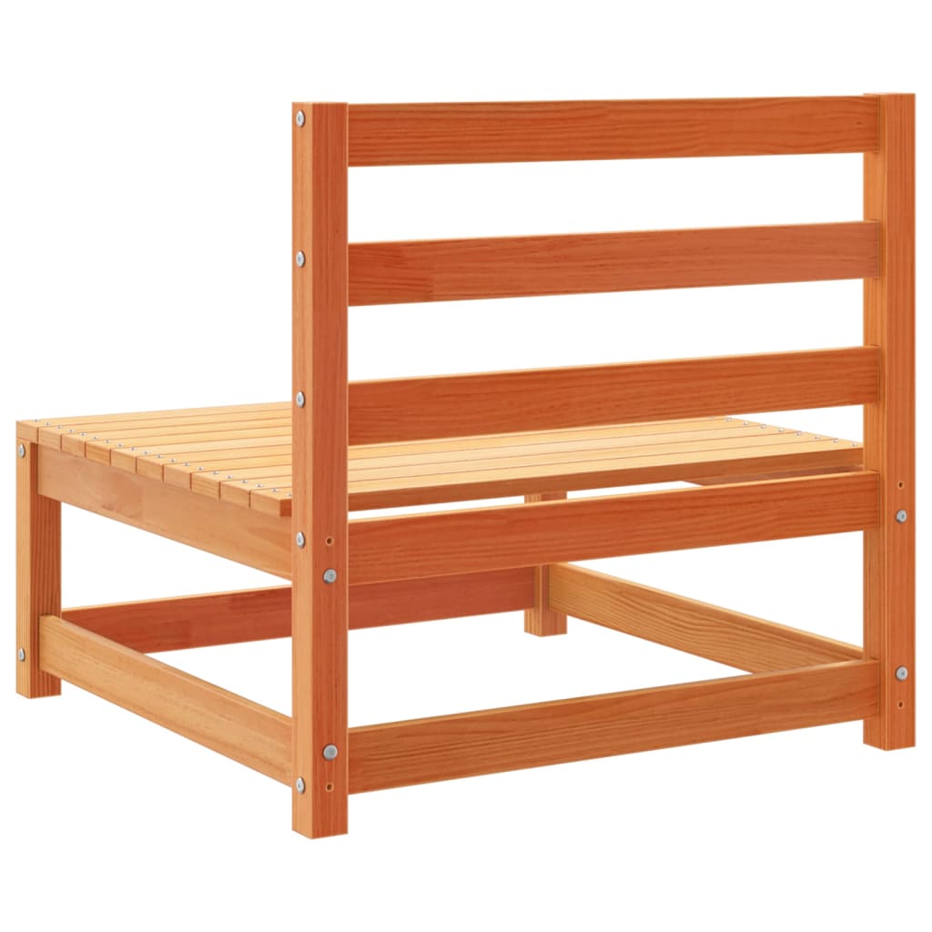 Σαλόνι Κήπου Σετ 9 Τεμαχίων Καφέ Κεριού από Μασίφ Ξύλο Πεύκου - Pakobazaar