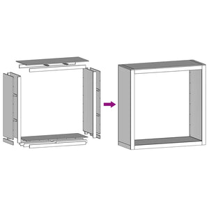Ράφι Καυσόξυλων Μαύρο 100x40x100 εκ. Ατσάλινο - Pakobazaar
