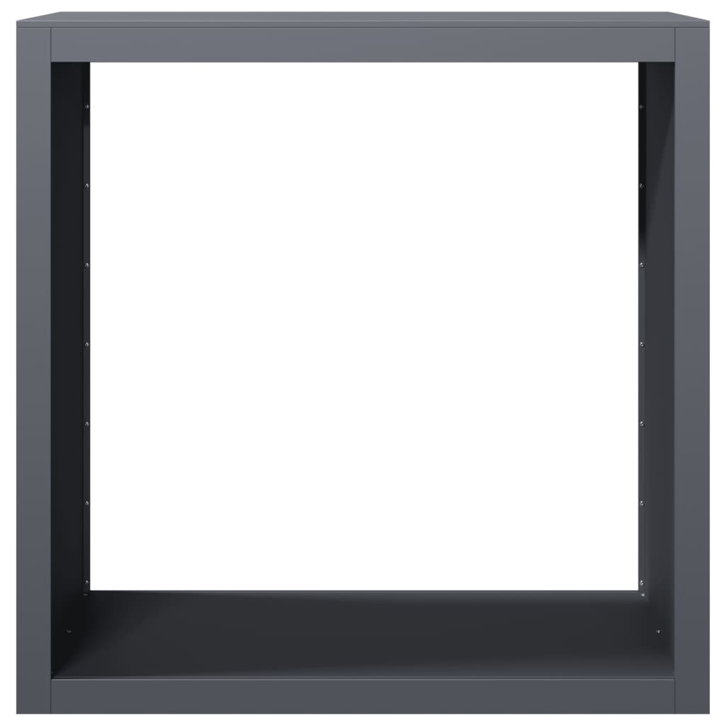 Ράφι Καυσόξυλων Ανθρακί 100x40x100 εκ. Ατσάλινο - Pakobazaar