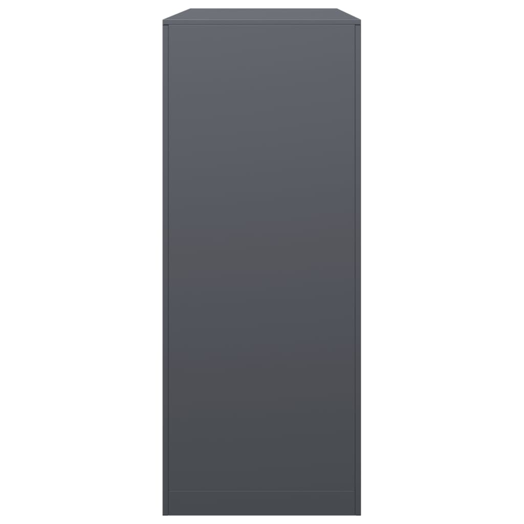 Ράφι Καυσόξυλων Ανθρακί 100x40x100 εκ. Ατσάλινο - Pakobazaar