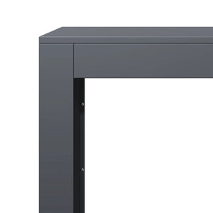 Ράφι Καυσόξυλων Ανθρακί 100x40x80 εκ. Ατσάλινο - Pakobazaar
