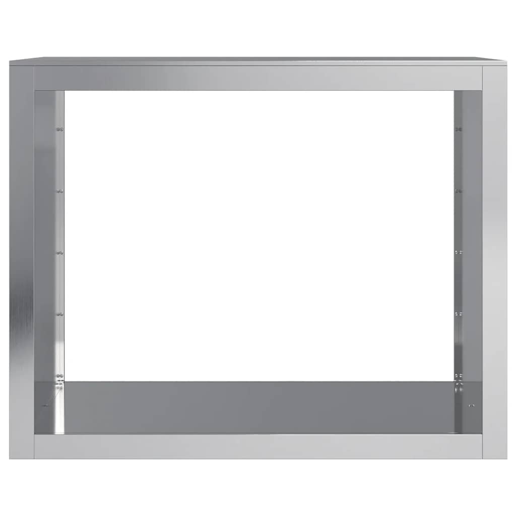 Ράφι Καυσόξυλων 100x40x80 εκ. Γαλβανιζέ Ατσάλι - Pakobazaar