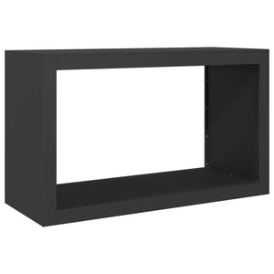 Ράφι Καυσόξυλων Μαύρο 100x40x60 εκ. Ατσάλινο - Pakobazaar
