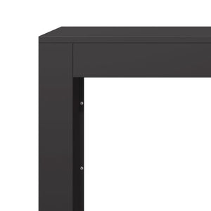 Ράφι Καυσόξυλων Μαύρο 100x40x60 εκ. Ατσάλινο - Pakobazaar